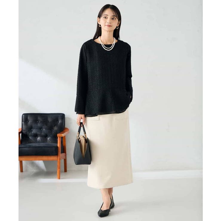 ツイードペプラムトップス | a.v.v【WOMEN】 | 詳細画像14 