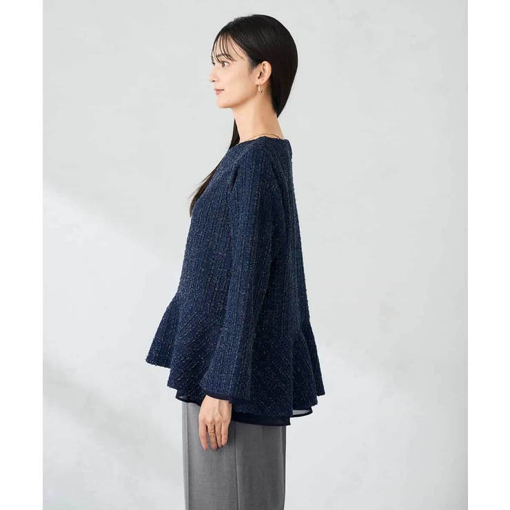 ツイードペプラムトップス | a.v.v【WOMEN】 | 詳細画像19 
