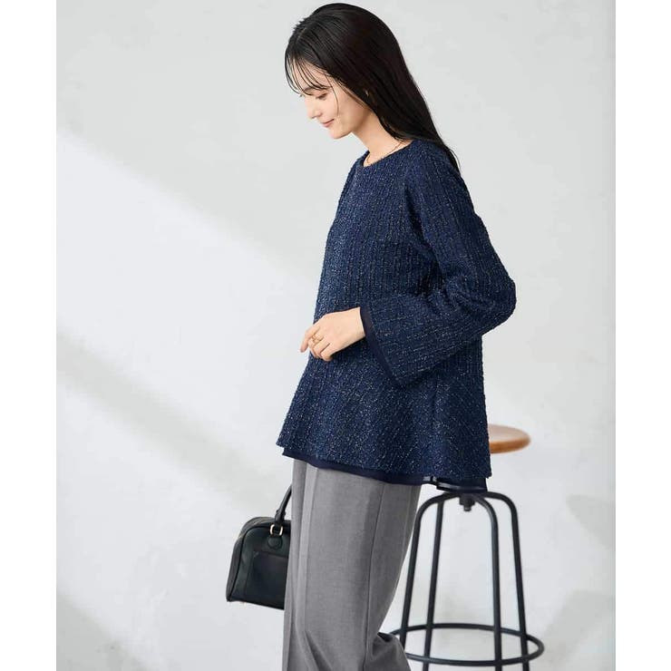 ツイードペプラムトップス | a.v.v【WOMEN】 | 詳細画像5 