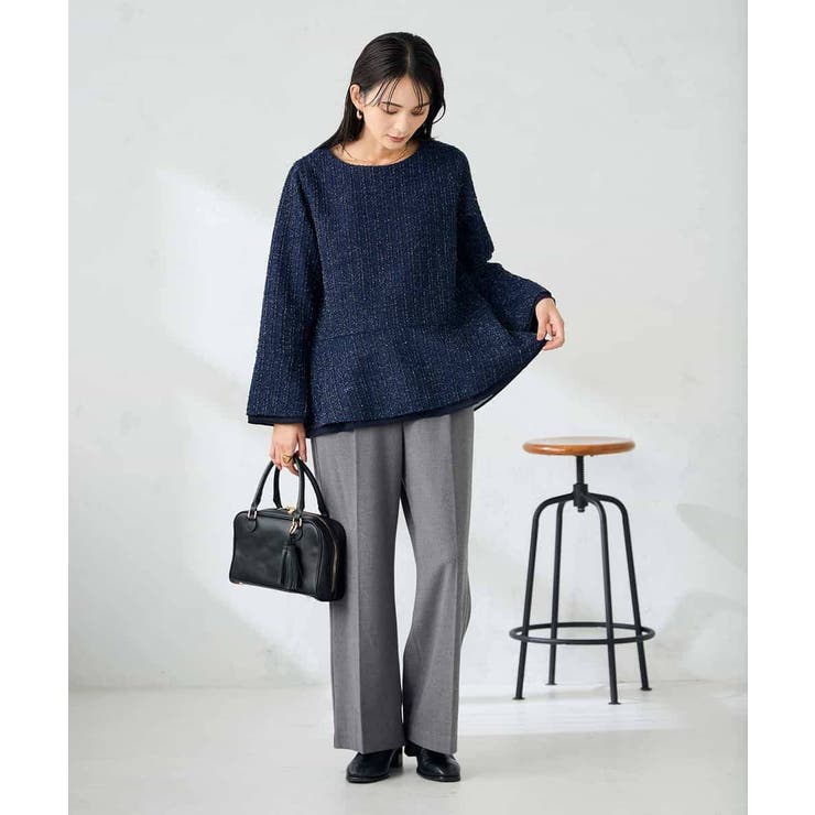 ツイードペプラムトップス | a.v.v【WOMEN】 | 詳細画像6 