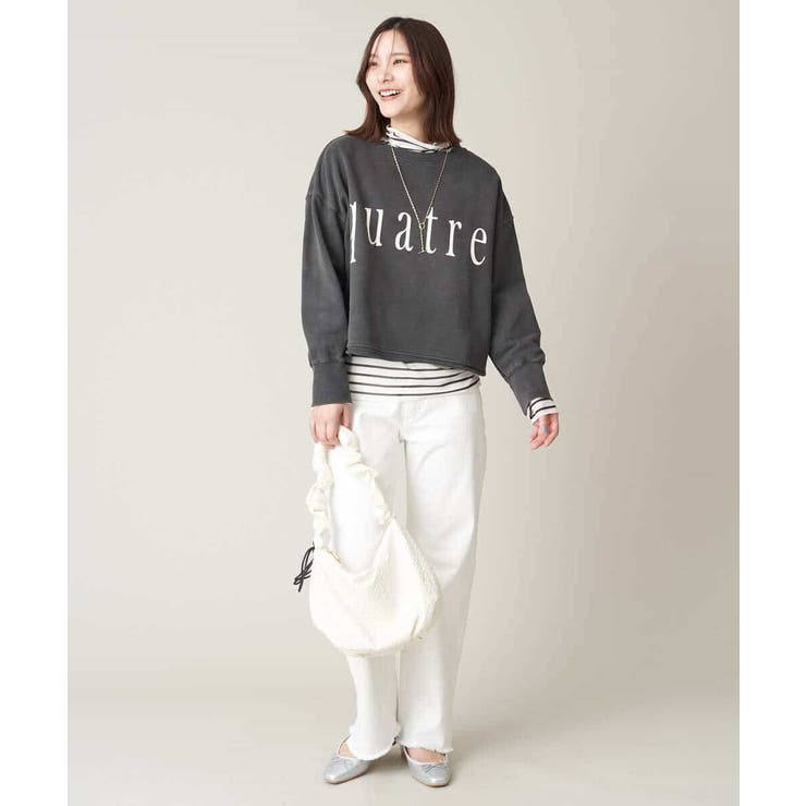 クロップド丈ロゴスウェット | a.v.v【WOMEN】 | 詳細画像13 