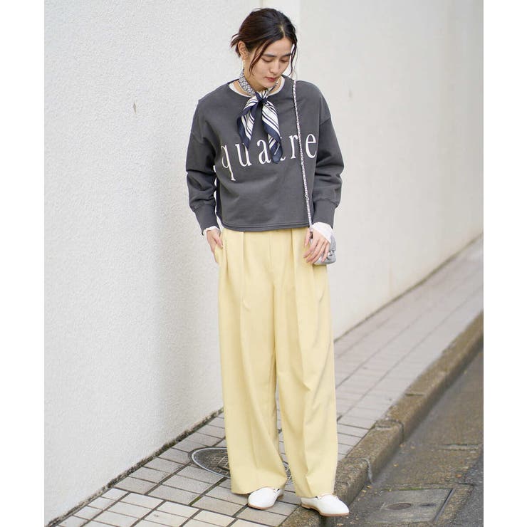 クロップド丈ロゴスウェット | a.v.v【WOMEN】 | 詳細画像2 