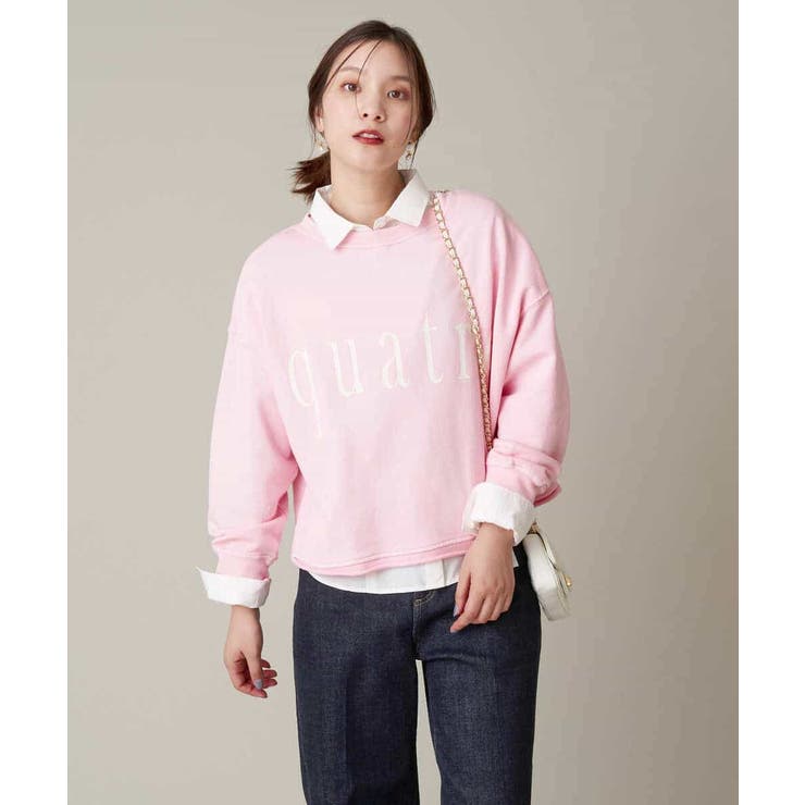 クロップド丈ロゴスウェット | a.v.v【WOMEN】 | 詳細画像24 