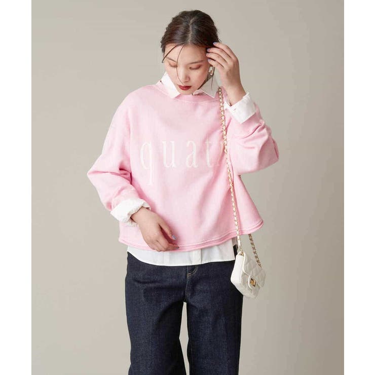 クロップド丈ロゴスウェット | a.v.v【WOMEN】 | 詳細画像25 