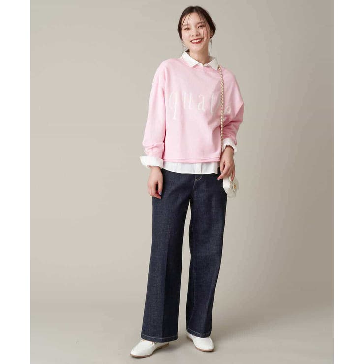 クロップド丈ロゴスウェット | a.v.v【WOMEN】 | 詳細画像26 