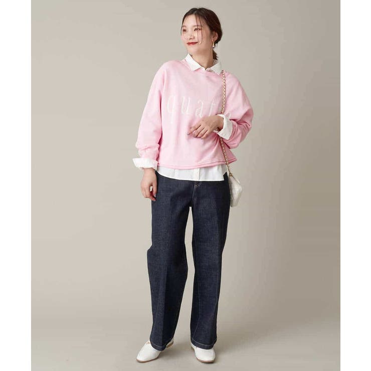 クロップド丈ロゴスウェット | a.v.v【WOMEN】 | 詳細画像28 