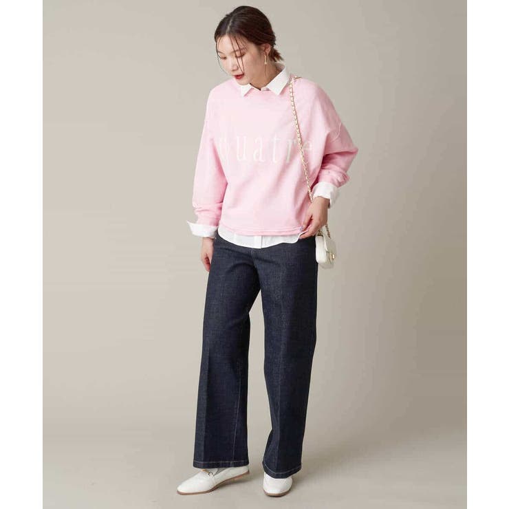 クロップド丈ロゴスウェット | a.v.v【WOMEN】 | 詳細画像29 