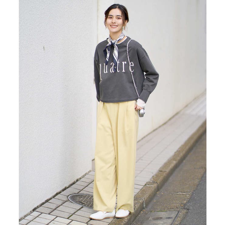 クロップド丈ロゴスウェット | a.v.v【WOMEN】 | 詳細画像3 