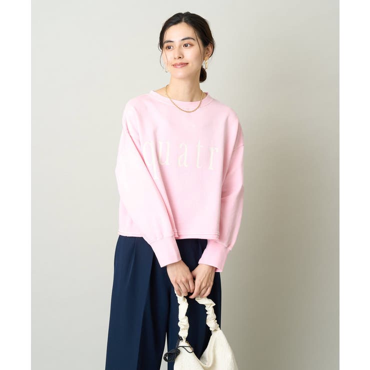 クロップド丈ロゴスウェット | a.v.v【WOMEN】 | 詳細画像31 