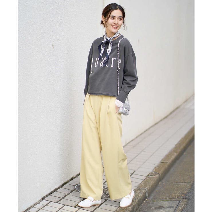 クロップド丈ロゴスウェット | a.v.v【WOMEN】 | 詳細画像4 