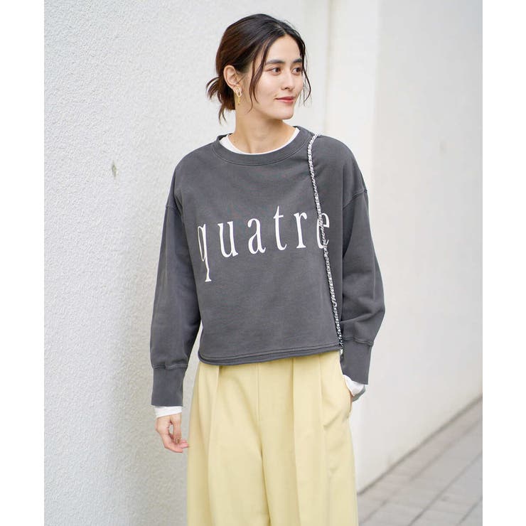 クロップド丈ロゴスウェット | a.v.v【WOMEN】 | 詳細画像43 