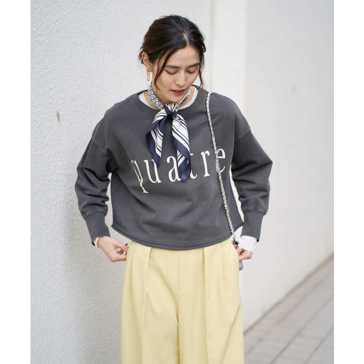 クロップド丈ロゴスウェット | a.v.v【WOMEN】 | 詳細画像45 