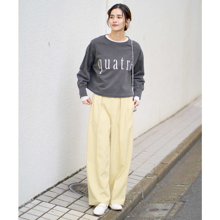 クロップド丈ロゴスウェット | a.v.v【WOMEN】 | 詳細画像5 