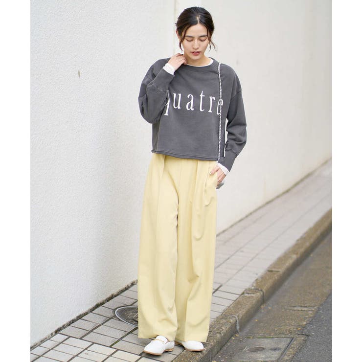 クロップド丈ロゴスウェット | a.v.v【WOMEN】 | 詳細画像6 