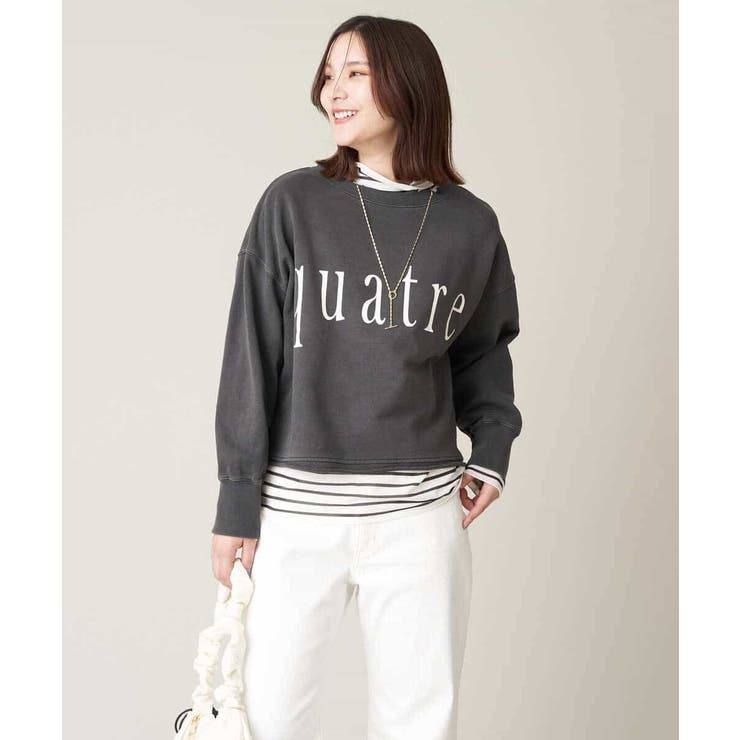 クロップド丈ロゴスウェット | a.v.v【WOMEN】 | 詳細画像9 