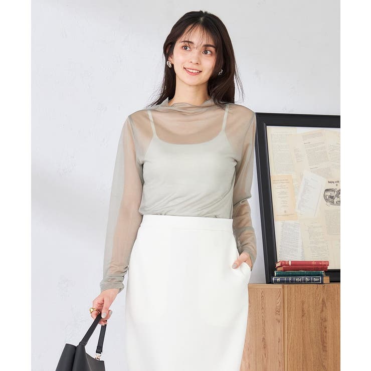 シャイニーシアーハイネックカットソー | a.v.v【WOMEN】 | 詳細画像12 