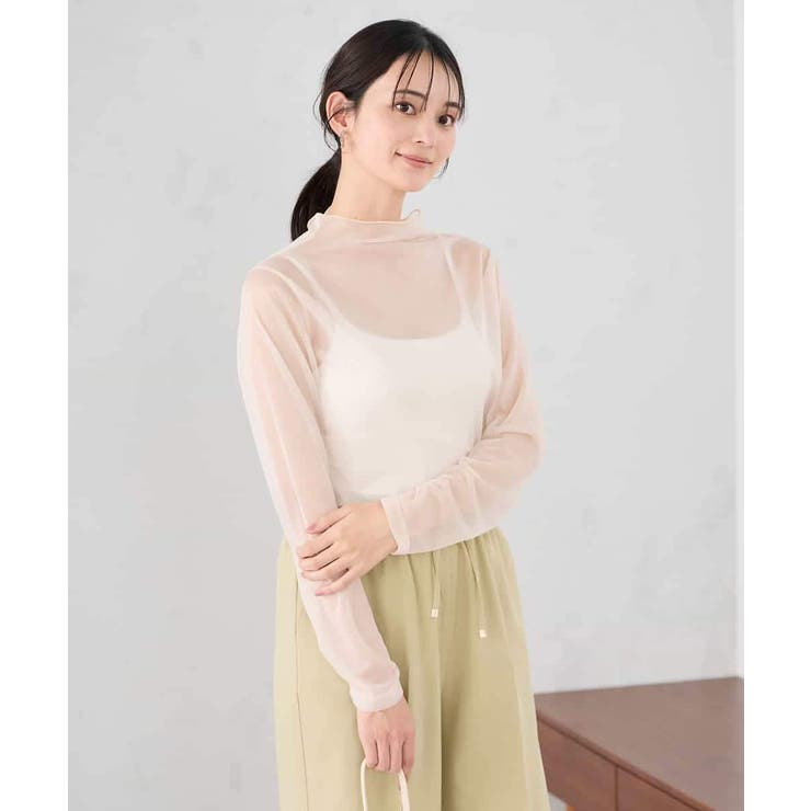 シャイニーシアーハイネックカットソー | a.v.v【WOMEN】 | 詳細画像3 