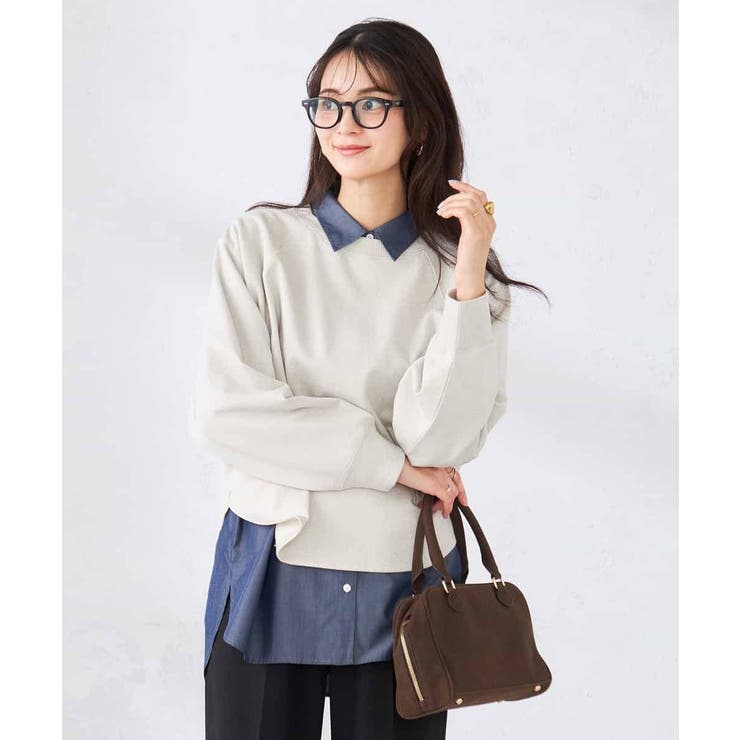 ラメ裏毛ドルマンスウェット | a.v.v【WOMEN】 | 詳細画像3 