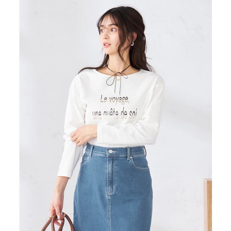 【コットン100%】ロゴアソートロンT | a.v.v【WOMEN】 | 詳細画像14 