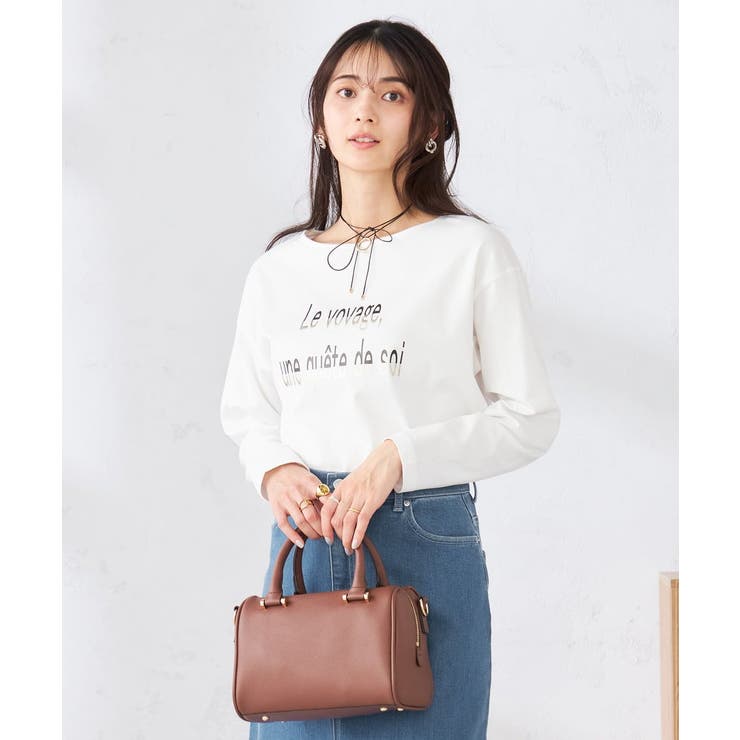 【コットン100%】ロゴアソートロンT | a.v.v【WOMEN】 | 詳細画像15 