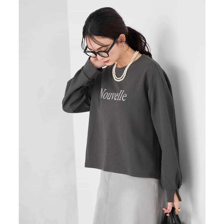 フロッキープリントプルオーバー | a.v.v【WOMEN】 | 詳細画像14 