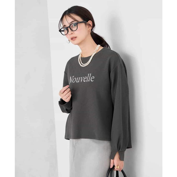 フロッキープリントプルオーバー | a.v.v【WOMEN】 | 詳細画像15 