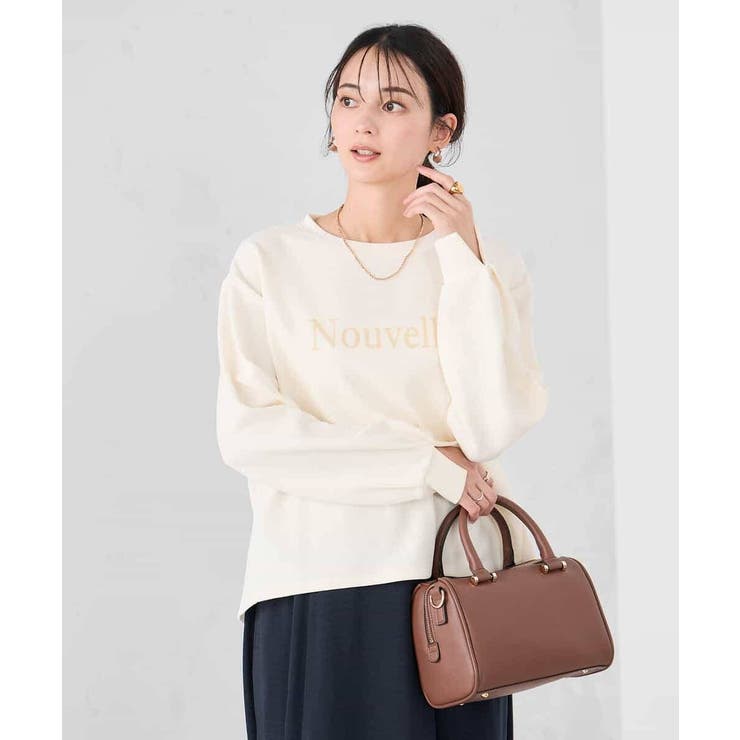 アイボリー | フロッキープリントプルオーバー | a.v.v【WOMEN】