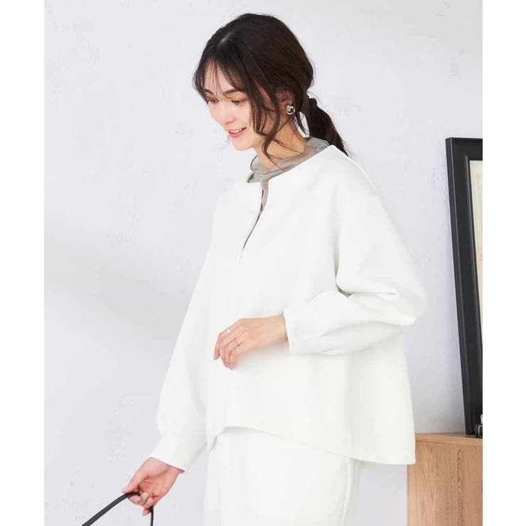 ZIP付きダンボールプルオーバー | a.v.v【WOMEN】 | 詳細画像17 