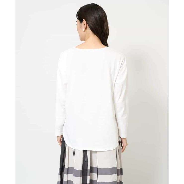 ハンドレター調ロゴ刺繍ロンＴ | a.v.v【WOMEN】 | 詳細画像16 