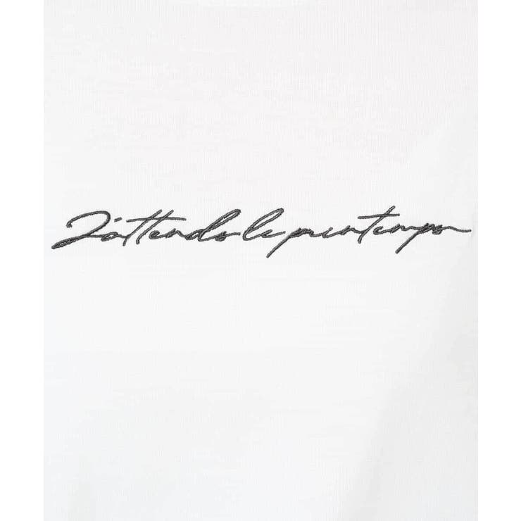 ハンドレター調ロゴ刺繍ロンＴ | a.v.v【WOMEN】 | 詳細画像20 