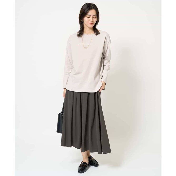 ハンドレター調ロゴ刺繍ロンＴ | a.v.v【WOMEN】 | 詳細画像5 