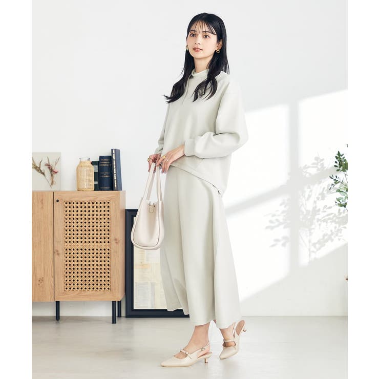 【セットアップ対応】スリットネックダンボールトップス | a.v.v【WOMEN】 | 詳細画像16 