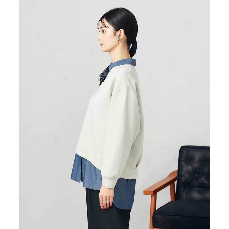 【セットアップ対応】スリットネックダンボールトップス | a.v.v【WOMEN】 | 詳細画像30 