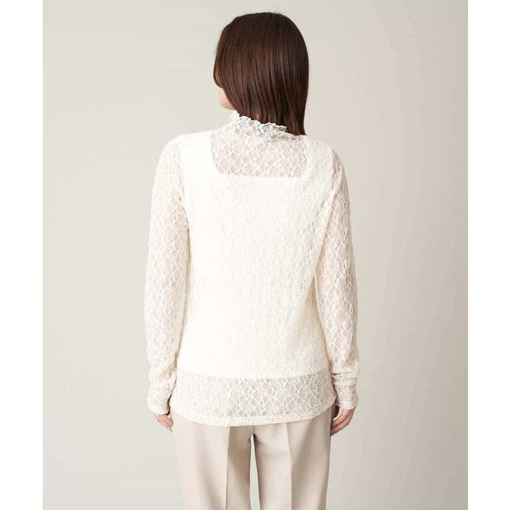 ポコポコストレッチレーストップス[品番：ITKW0016144]｜a.v.v【WOMEN