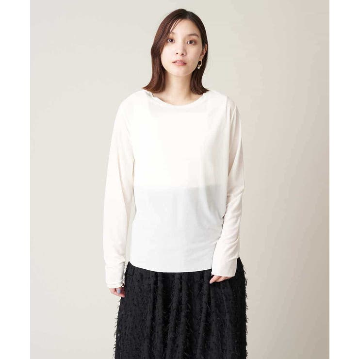 シアークルーネックトップス | a.v.v【WOMEN】 | 詳細画像17 