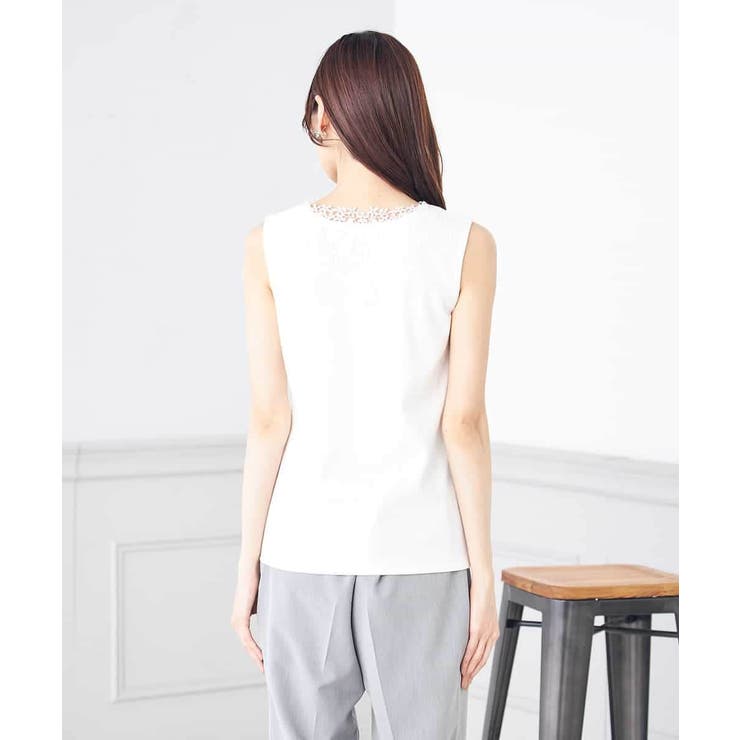 モチーフレースタンクトップ | a.v.v【WOMEN】 | 詳細画像7 