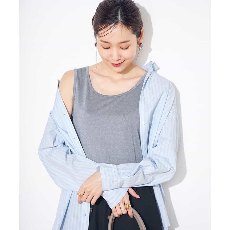 【前後2WAY】ラメタンクトップ | a.v.v【WOMEN】 | 詳細画像12 