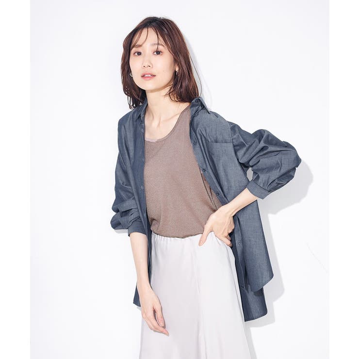 【前後2WAY】ラメタンクトップ | a.v.v【WOMEN】 | 詳細画像2 