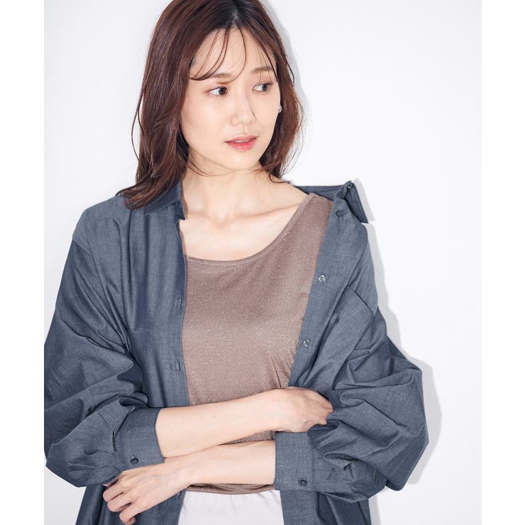 【前後2WAY】ラメタンクトップ | a.v.v【WOMEN】 | 詳細画像3 