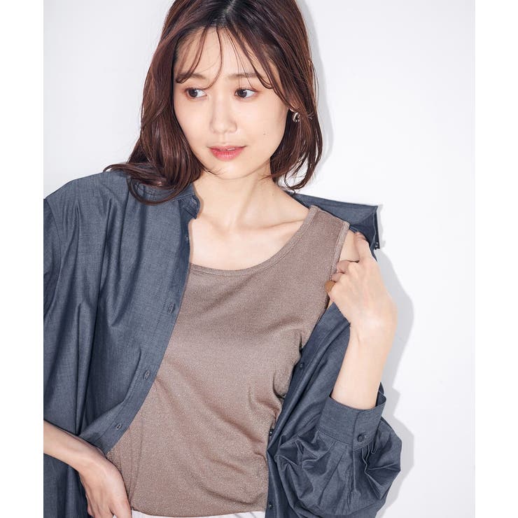 【前後2WAY】ラメタンクトップ | a.v.v【WOMEN】 | 詳細画像4 