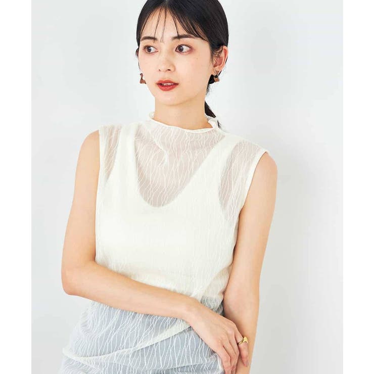 シアーウェーブハイネックカットソー | a.v.v【WOMEN】 | 詳細画像2 