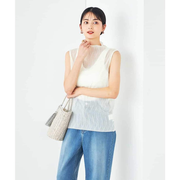 シアーウェーブハイネックカットソー | a.v.v【WOMEN】 | 詳細画像3 