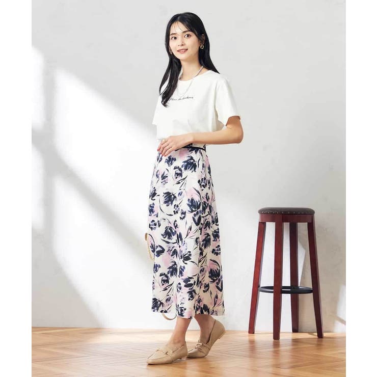 【コットン100％】ハンドレター調ロゴTシャツ | a.v.v【WOMEN】 | 詳細画像10 