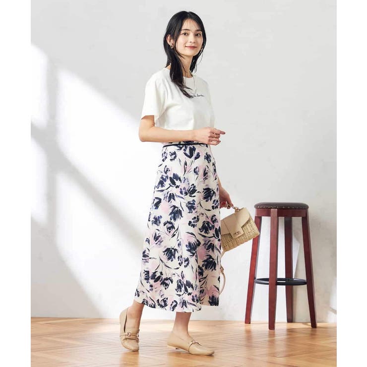 【コットン100％】ハンドレター調ロゴTシャツ | a.v.v【WOMEN】 | 詳細画像12 