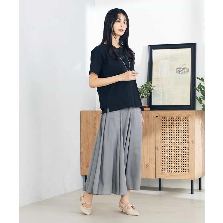 【コットン100％】ハンドレター調ロゴTシャツ | a.v.v【WOMEN】 | 詳細画像17 