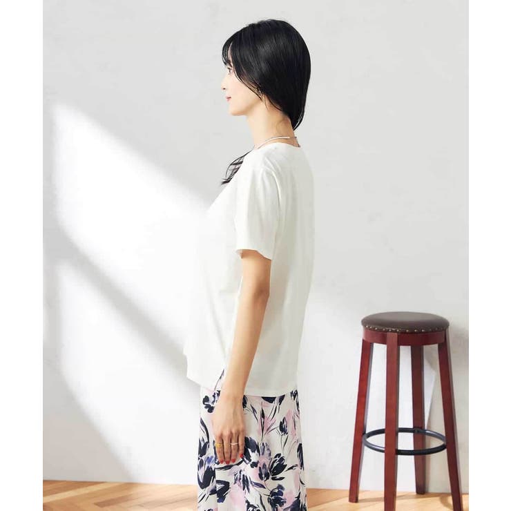 【コットン100％】ハンドレター調ロゴTシャツ | a.v.v【WOMEN】 | 詳細画像19 