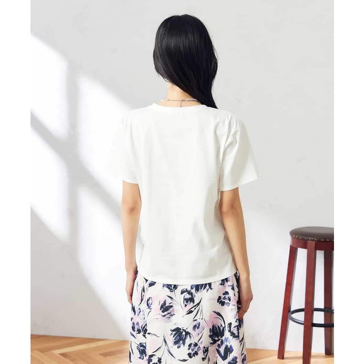 【コットン100％】ハンドレター調ロゴTシャツ | a.v.v【WOMEN】 | 詳細画像20 