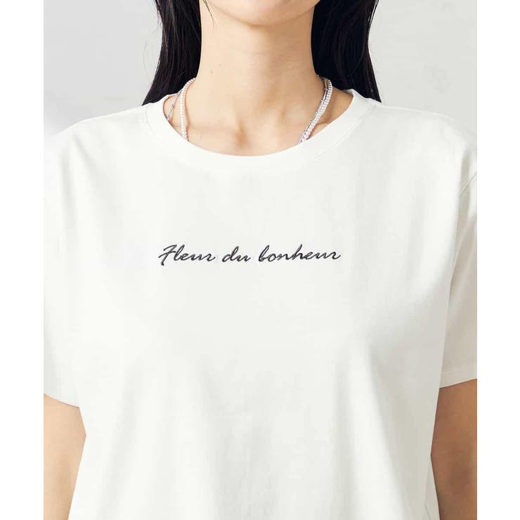 【コットン100％】ハンドレター調ロゴTシャツ | a.v.v【WOMEN】 | 詳細画像21 