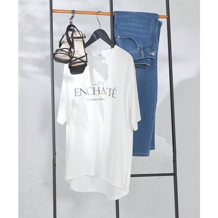 【コットン100%】クラシックロゴTシャツ | a.v.v【WOMEN】 | 詳細画像1 