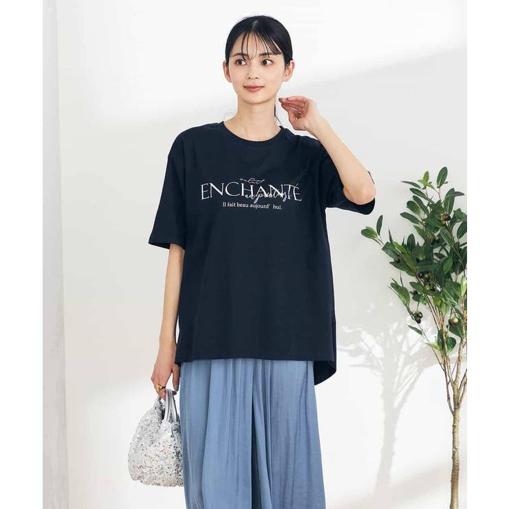 【コットン100%】クラシックロゴTシャツ | a.v.v【WOMEN】 | 詳細画像2 